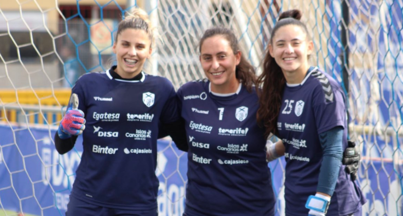 Las porteras del UDG Tenerife durante la temporada 21/22